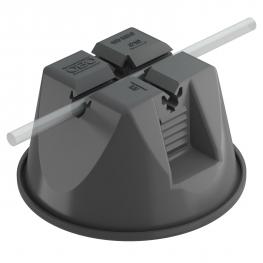 Roof conductor holder, flat roofs