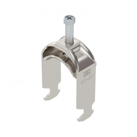 Clamp clip 2056 H-foot, 1-fold, metal pressure sleeve, A2 40 | 46 | 5