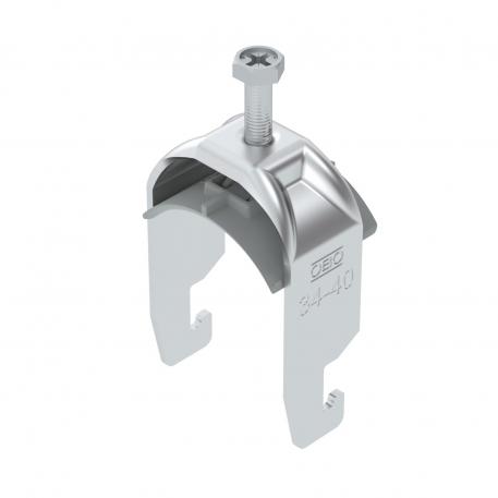 Clamp clip 2056 U-foot, 1-fold, plastic pressure sleeve, AI 34 | 40 | 2