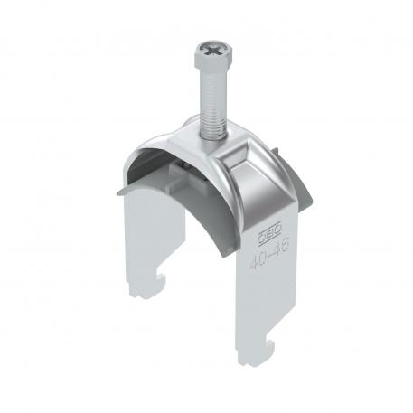 Clamp clip 2056 N-foot, 1-fold, plastic pressure sleeve, Al 40 | 46 | 2