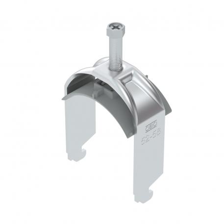 Clamp clip 2056 N-foot, 1-fold, plastic pressure sleeve, Al 52 | 58 | 2