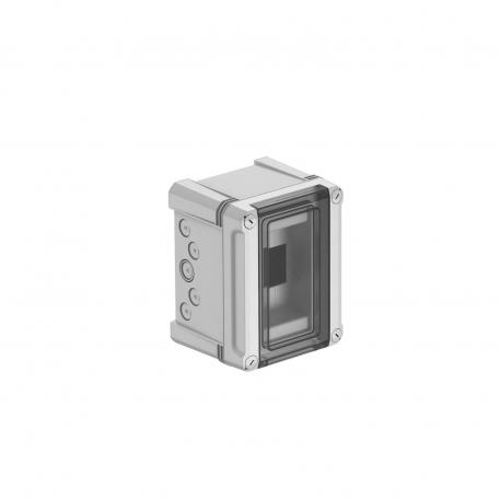 Distribution box, 3 division units, empty, polystyrene