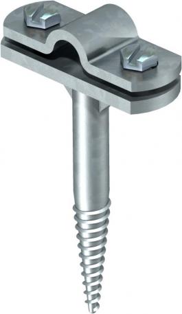 Cable bracket Rd 8−10 mm, with wood screw thread