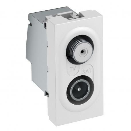 Antenna socket сніжно-білий; RAL 9010