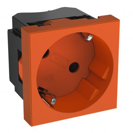33° socket, protective contact, single 1 | Single 33° | Pure orange; RAL 2004