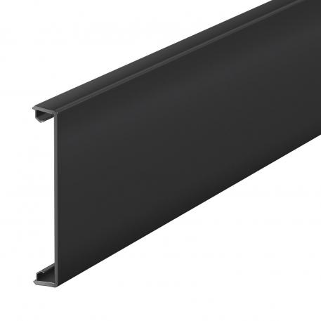 Plastic trunking cover, smooth 2000 | Jet black; RAL 9005