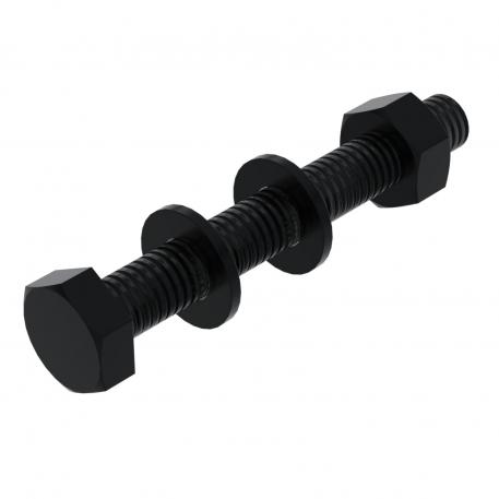 Hexagonal bolt M10, black, G 10 | 80 | 17 | 10 | Сталь