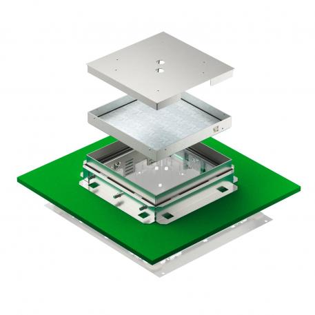 Height-adjustable, decouplable cassette for inspection opening, stainless steel 136 |  | 25 | 81 | без розетки | 9
