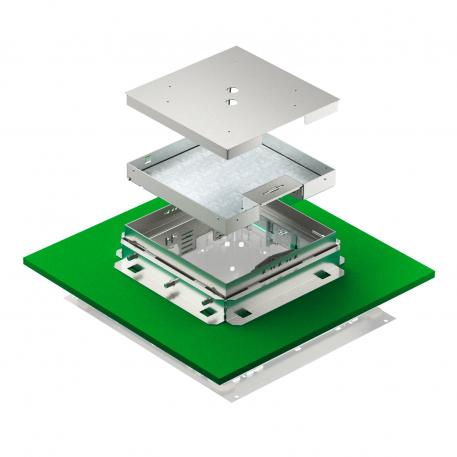 Height-adjustable, decouplable cassette with cord outlet, stainless steel 136 |  | 25 | 81 | поворотна розетка | 9