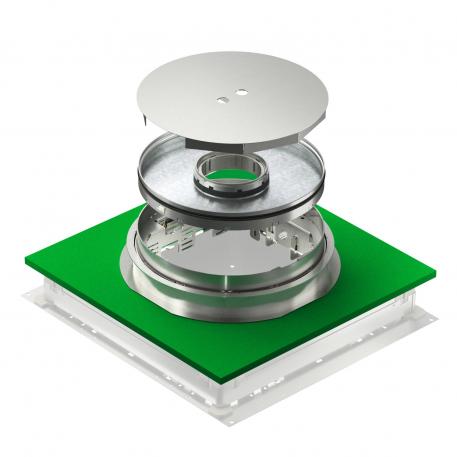 Height-adjustable, decouplable cassette for tube body, stainless steel 140 | 25 |  | R9